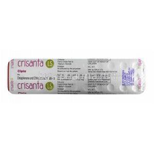 Crisanta LS, Ethinyl Estradiol and Drospirenone tablet back