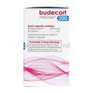 Budecort Rotacap, Budesonide 200mcg composition