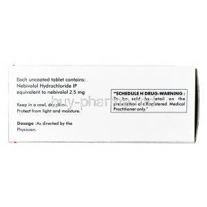 Nebilong, Nebivolol 2.5 mg, Tablet, Box information