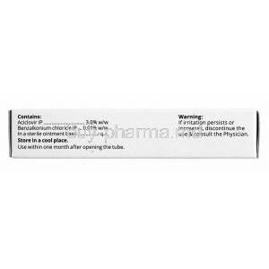 Acvir Eye Ointment, Acyclovir composition