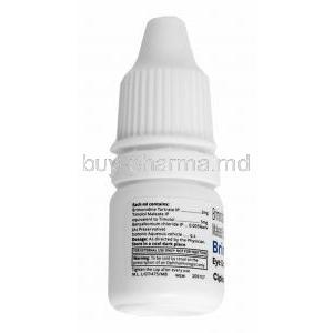 Brimocom Eye Drops, Timolol and Brimonidine bottle back