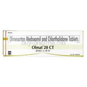 Olmat CT,	 Olmesartan / Chlorthalidone