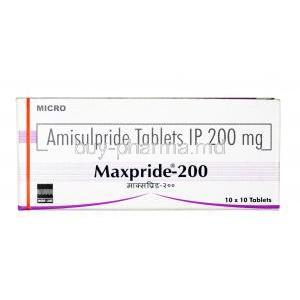 Maxpride, Amisulpride 200 mg,Tablet, Box