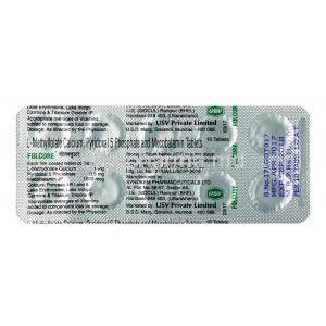 Folcure 5, mecobalamin, L-Methylfolate Calcium and vitamins,Tablet, Sheet information