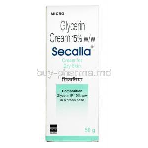 Secalia cream,	glycerin