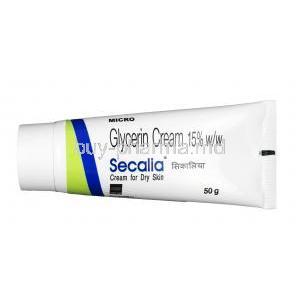 Secalia cream, glycerin 15% w/w, cream 50g, Tube