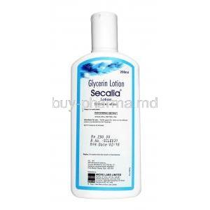 Secalia Lotion, glycerin 15% w/w Lotion 100 ml, Bottle information