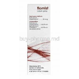 Flomist Nasal Spray, Fluticasone Propionate composition