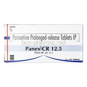 Panex CR, Paroxetine 12.5mg, Tablet(SR), Box