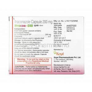 Itracoe, Itraconazole 200mg manufacturer