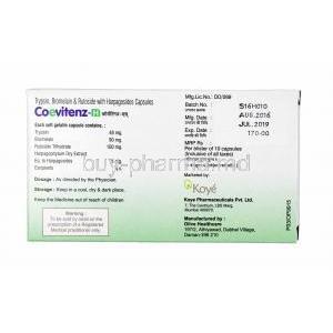 Coevitenz-H, Bromelain, Trypsin and Rutoside manufacturer