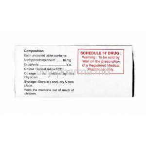 Coelone, Methylprednisolone 16mg composition