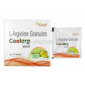 Coelarg Granules Lemon Flavour, L-Arginine