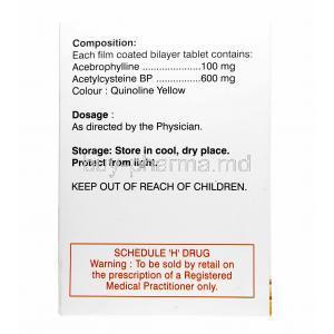 Amucoe-NAC, Acebrophylline and Acetylcysteine composition