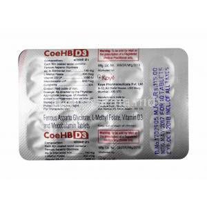 coeHB D3 tablets back