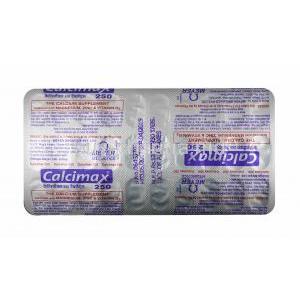 Calcimax tablet back