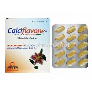 Calciflavone Plus, Calcium Carbonate/ Isoflavones/ Magnesium/ Vitamin D3