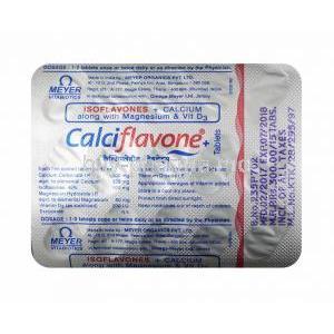 Calciflavone Plus tablet back