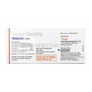 Tenipack, Teneligliptin 20mg manufacturer