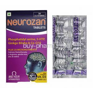 Neurozan, Ginkgo Biloba Extract/ Multivitamins/ Multiminerals