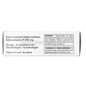 Phytoral, Ketoconazole 200 mg,Tablet, Box information