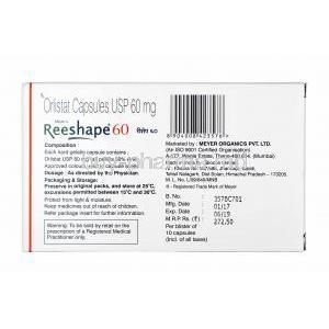 Reeshape, Orlistat 60mg manufacturer