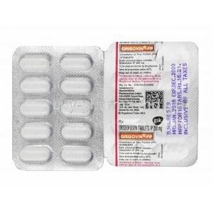 Grisovin-FP, Griseofulvin 250mg tablets