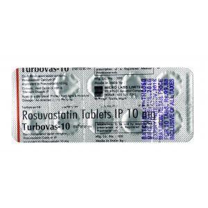 Turbovas, Rosuvastatin 10mg, Tablet, Sheet information