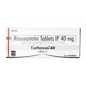Turbovas, Rosuvastatin 40mg, Tablet, Box