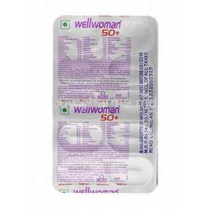Wellwoman 50+ capsule back