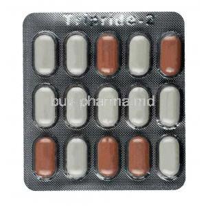 Tripride, Glimepiride 2mg / Metformin 500mg / Pioglitazone 15mg, Tablet SR, Sheet