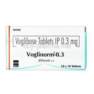 Voglinorm, Voglibose 0.3mg, Tablet, Box