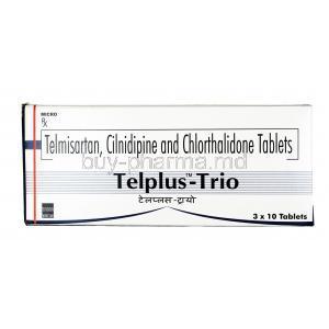 Telplus Trio, Telmisartan / Cilnidipine / Chlorthalidone