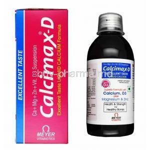 Calcimax-D Suspension, Calcium/ Magnesium/ Zinc/ VitaminD3