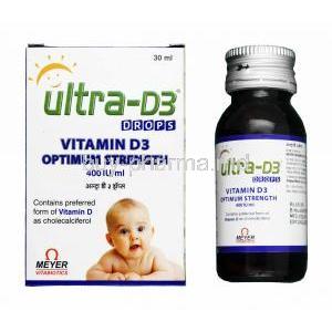 Ultra-D3 Drops box and bottle