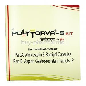 Polytorva  Kit, Atorvastatin / Ramipril & Aspirin