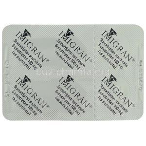 Imigran 100 Mg Tablet Packaging