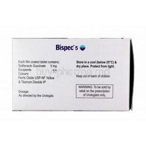 Bispec, Solifenacin 5mg composition