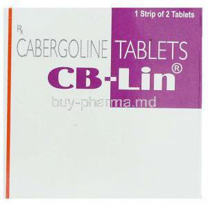 Cb-lin, Generic Dostinex,  Cabergoline Tablet  Box