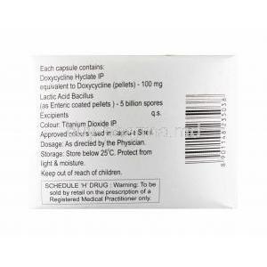 Doxt-SL, Doxycycline and Lactobacillus composition