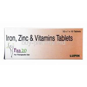 Faa, Iron/ Zinc/ Multivitamin