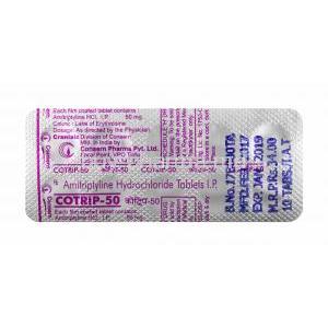 Cotrip, Amitriptyline tablet back