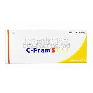 C-Pram S, Escitalopram 5mg box
