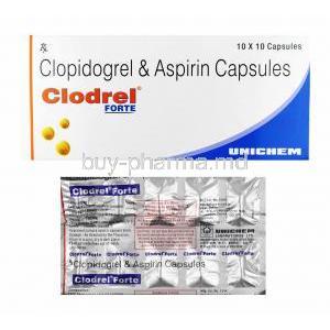 Clodrel Forte, Aspirin/ Clopidogrel