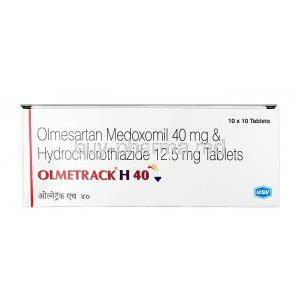 Olmetrack H, Hydrochlorothiazide 12.5mg / Olmesartan 40mg, Tablet, Box