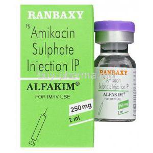 Alfakim, Generic Amikin,  Amikacin 250mg 2 Ml