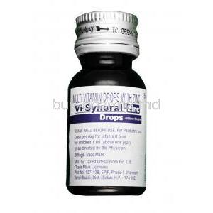 Vi-syneral Zinc Drops, Vitamins, Minerals and Fat, Oral Drops 15ml, Bottle