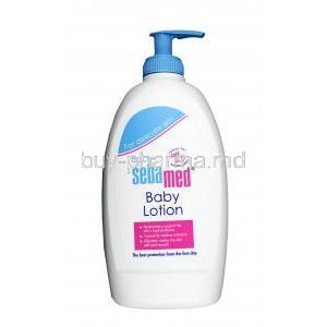 Sebamed baby lotion, Natural lipids, sorbitol, allantoin, panthenol,  lecithin, Body lotion 400ml, Bottle