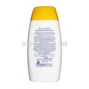 Sebamed Baby Spf 50+ Sun Lotion,  Botanical lipids, Allantoin, Liquid 200ml, Bottle information