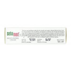 Sebamed Moisturizing Cream, petrolatum, Myreth-3 myristate, glycerin and other skin moisturising ingredients, cream 50ml, Box information